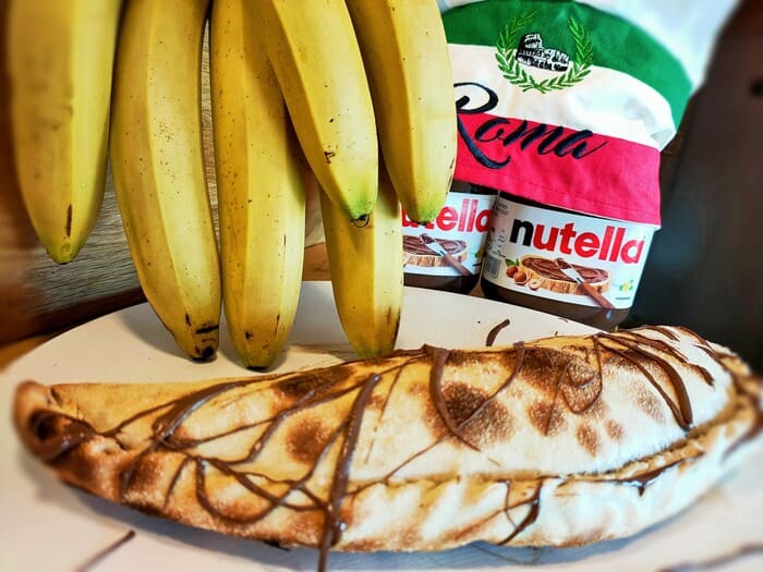 pizza nutella